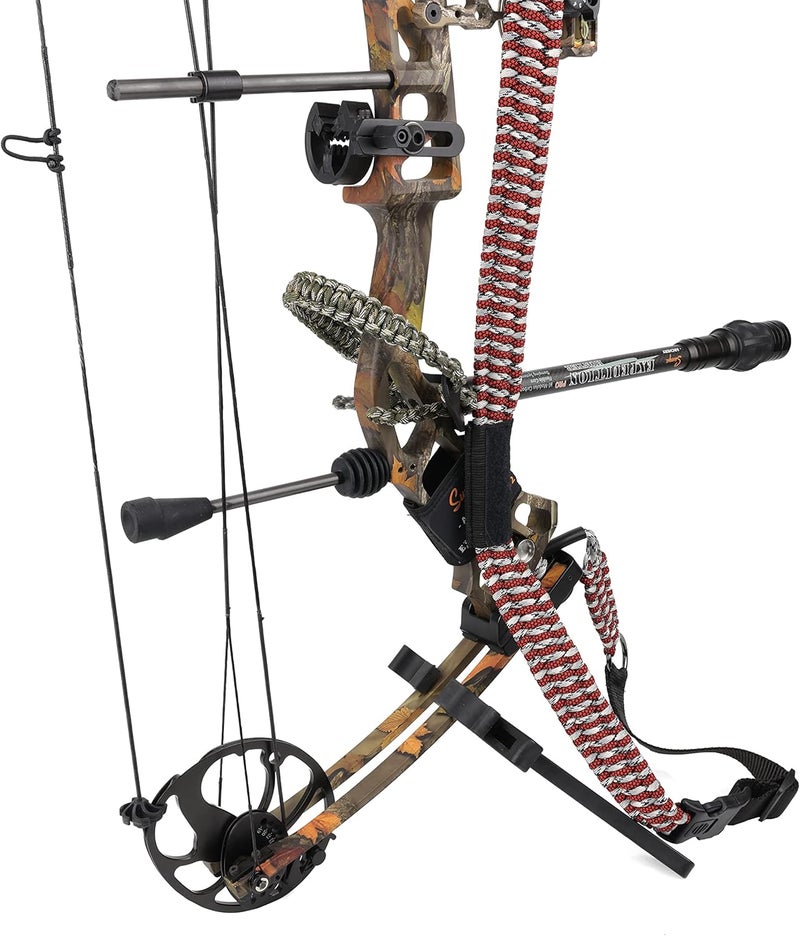Sunya Paracord Compound Bow Sling with V2 Upgraded Magnetic Connection System. Lightweight Hands Free Shoulder Carrying Sling for Bow Hunting, Field Archery and 3D - Image 4